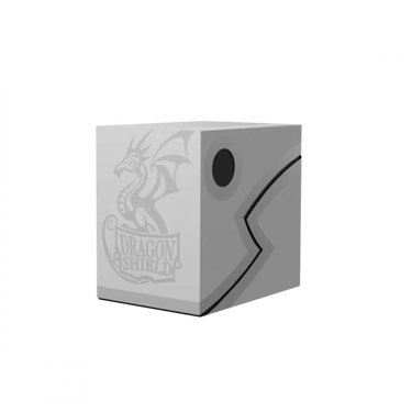 Techzone Geelong Dragon Shield: Deck Box – Double Shell – Ashen White/Black